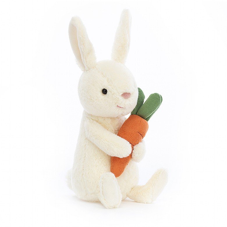 Bobbi Bunny with Carrot Stuffed Animals Jellycat  Paper Skyscraper Gift Shop Charlotte