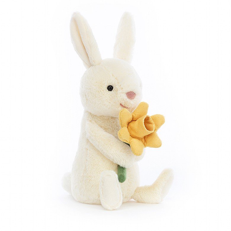 Bobbi Bunny with Daffodil Stuffed Animals Jellycat  Paper Skyscraper Gift Shop Charlotte