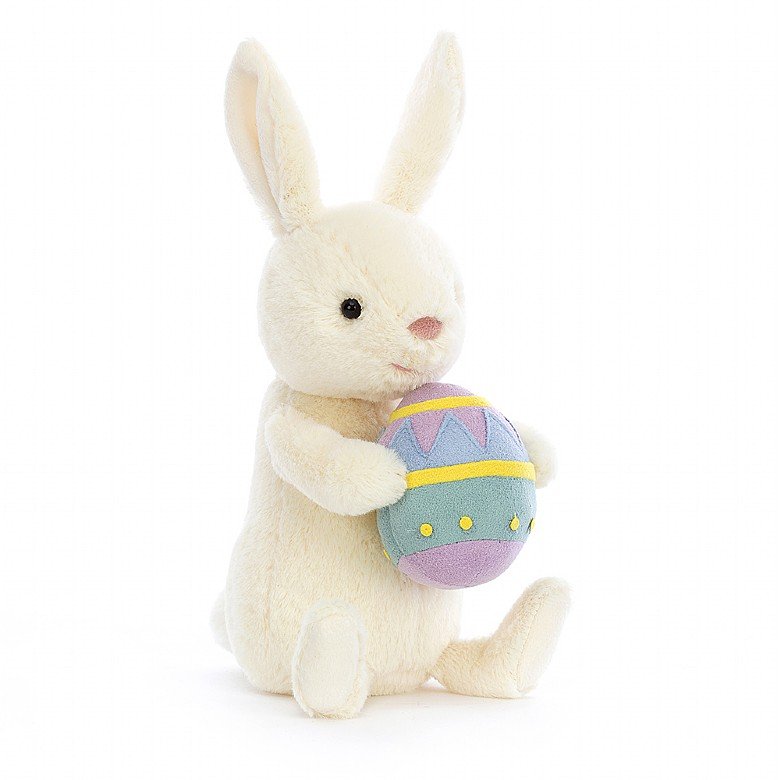 Bobbi Bunny with Easter Egg Stuffed Animals Jellycat  Paper Skyscraper Gift Shop Charlotte