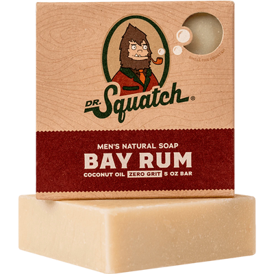 Bay Rum Bar Soap Soap Dr Squatch  Paper Skyscraper Gift Shop Charlotte