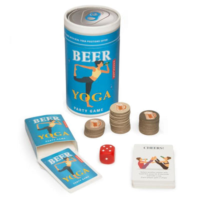 Beer Yoga Party Game Games Kikkerland  Paper Skyscraper Gift Shop Charlotte