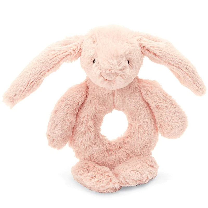 Bashful Blush Bunny Ring Rattle Stuffed Animals Jellycat  Paper Skyscraper Gift Shop Charlotte