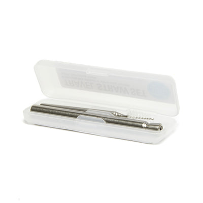 Check out our Travel Straw Set Metal now at PaperSkyscraper.com