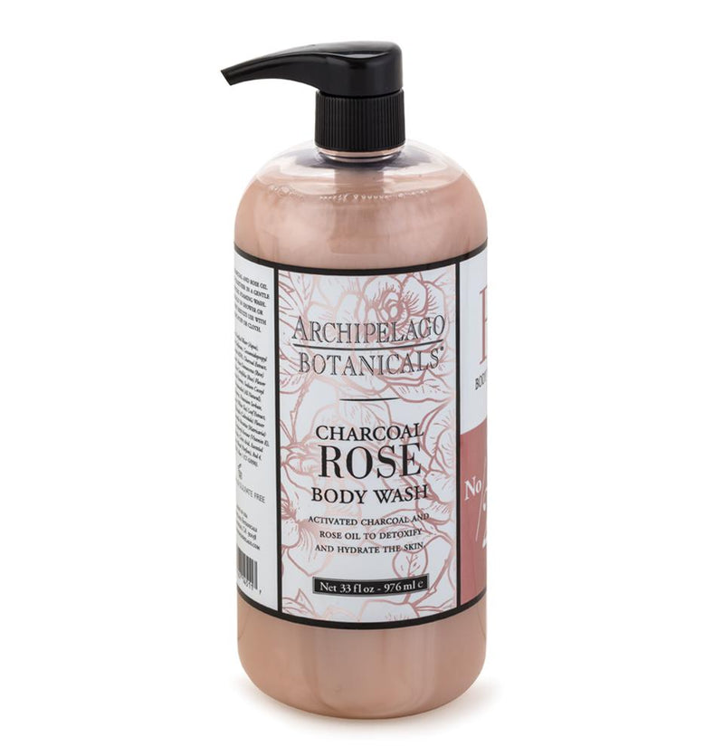 Charcoal Rose Body Wash I 33oz.
