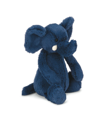 Bashful Blue Elephant Stuffed Animal Jellycat Paper Skyscraper Gift Shop Charlotte