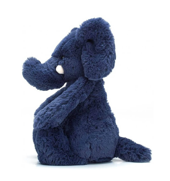 Bashful Blue Elephant Stuffed Animal Jellycat Paper Skyscraper Gift Shop Charlotte