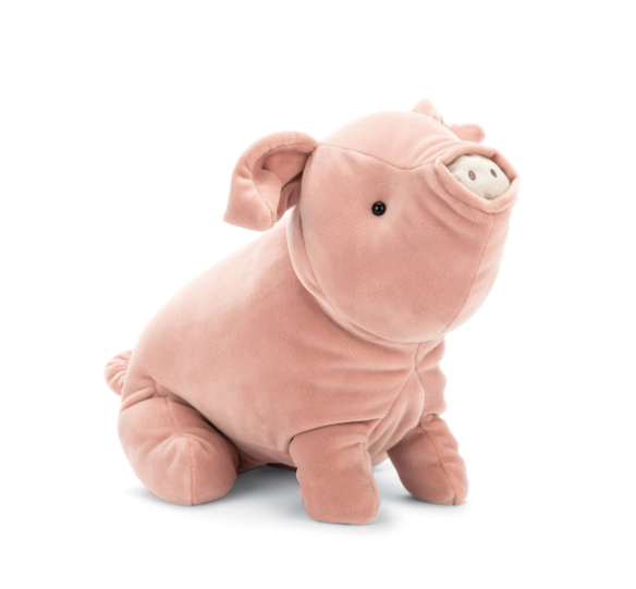 Mellow Mallow Pig 7" Stuffed Animals Jellycat  Paper Skyscraper Gift Shop Charlotte