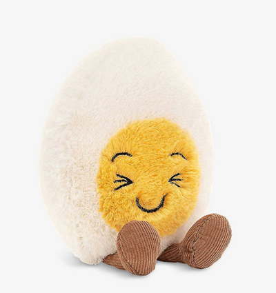 Amuseables Boiled Egg - Laughing Stuffed Animals Jellycat Paper Skyscraper Gift Shop Charlotte