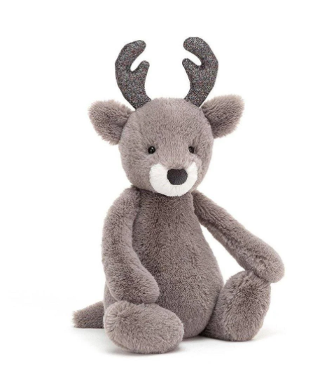 Bashful Glitz Reindeer Stuffed Animals Jellycat  Paper Skyscraper Gift Shop Charlotte