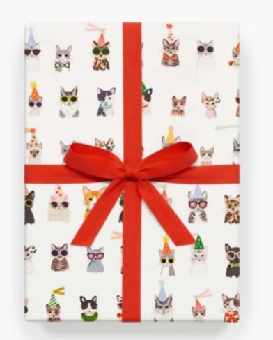 Cool Cats Rolled  Wrapping Sheets