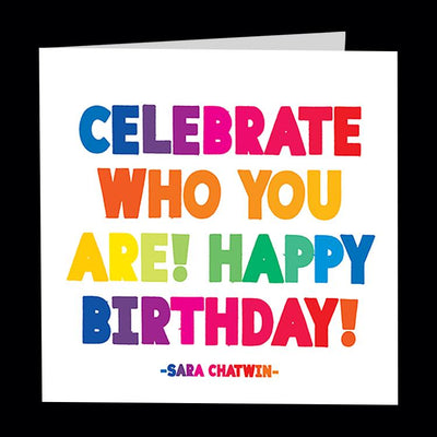 "celebrate who you are" card Cards Quotable Cards  Paper Skyscraper Gift Shop Charlotte