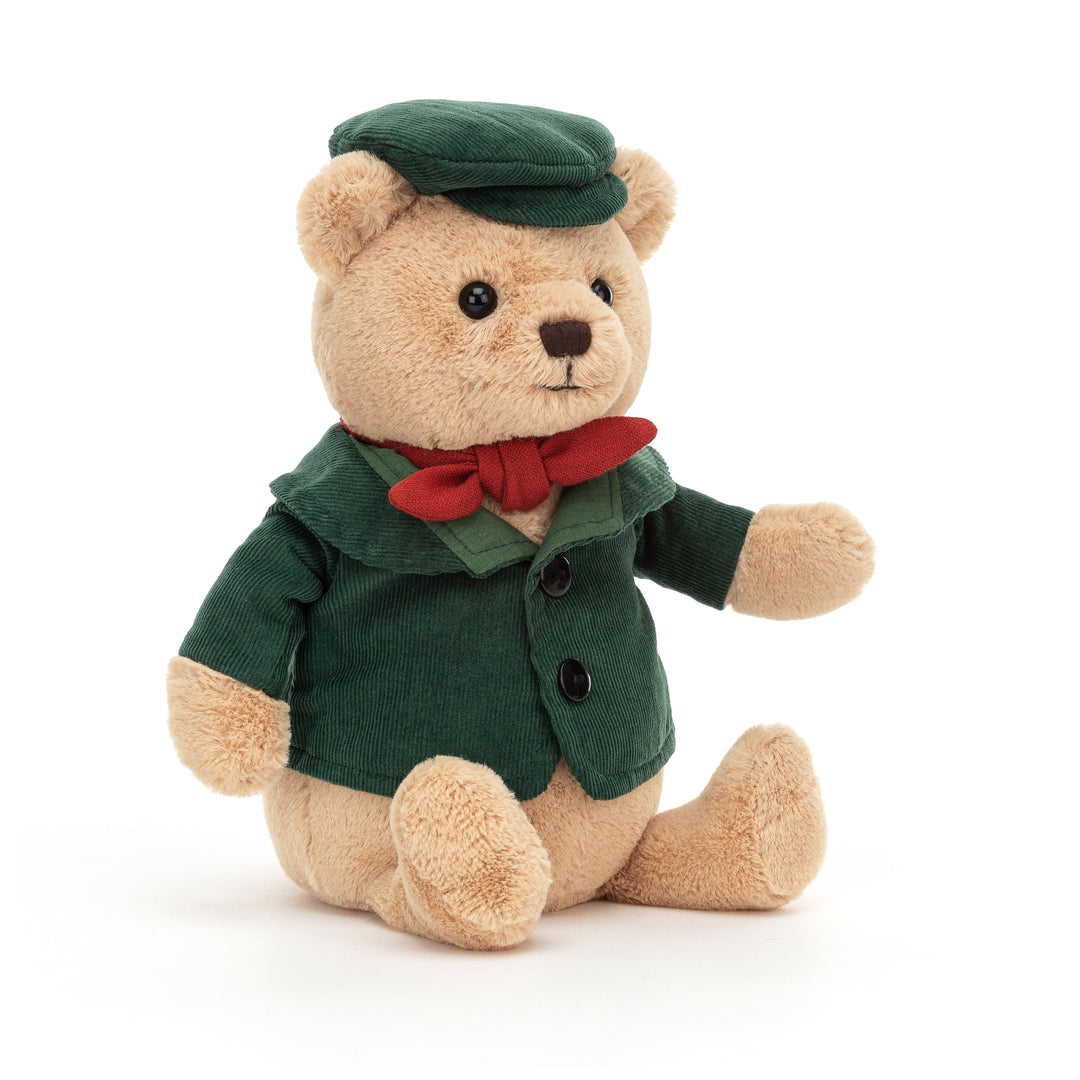 Dickensian Bear 11" Christmas Jellycat  Paper Skyscraper Gift Shop Charlotte