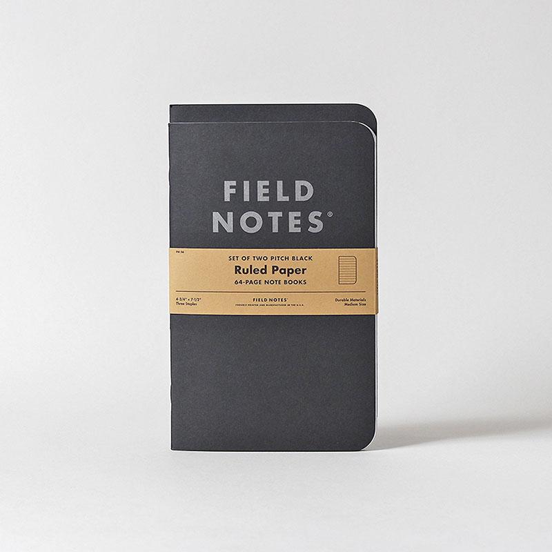 Field Notes | Large Ruled | 2-Pack | Black
