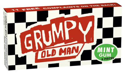Gum - Grumpy Old Man Food Blue Q  Paper Skyscraper Gift Shop Charlotte