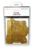 Gold Happy Birthday Banner Banners Party Partners  Paper Skyscraper Gift Shop Charlotte