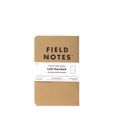 Field Notes | Left-Handed Memo Book | Set of 3