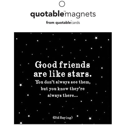 Magnet | Good Friends Magnets quotable cards  Paper Skyscraper Gift Shop Charlotte