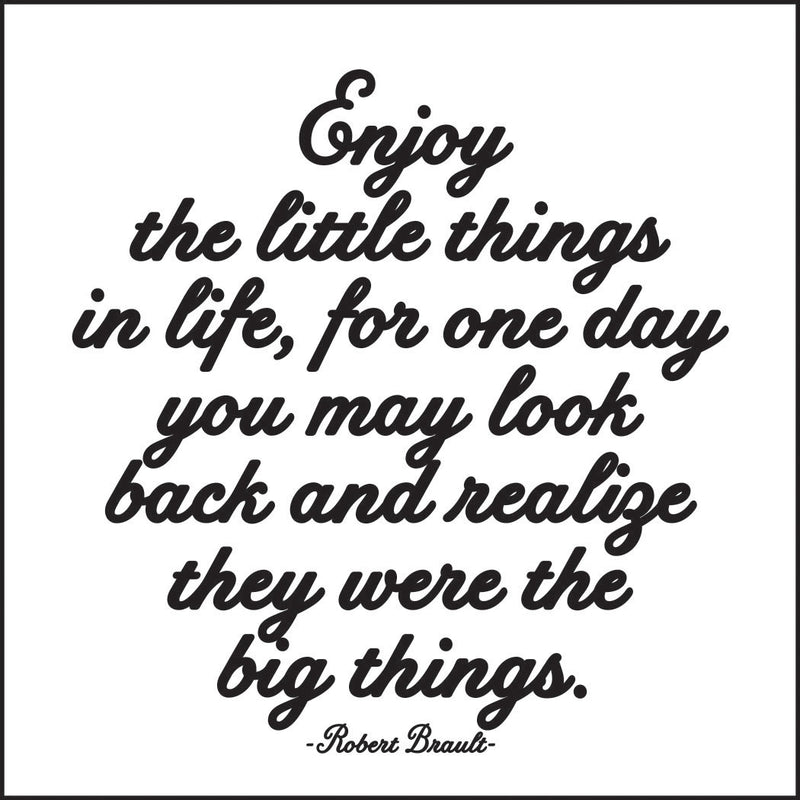 Magnet | Enjoy the Little Things Magnets quotable cards  Paper Skyscraper Gift Shop Charlotte