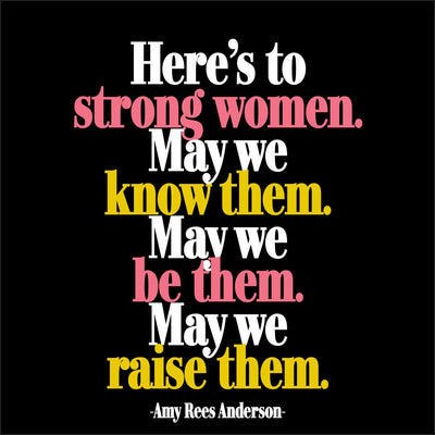 Magnet | Strong Women Magnets quotable cards  Paper Skyscraper Gift Shop Charlotte
