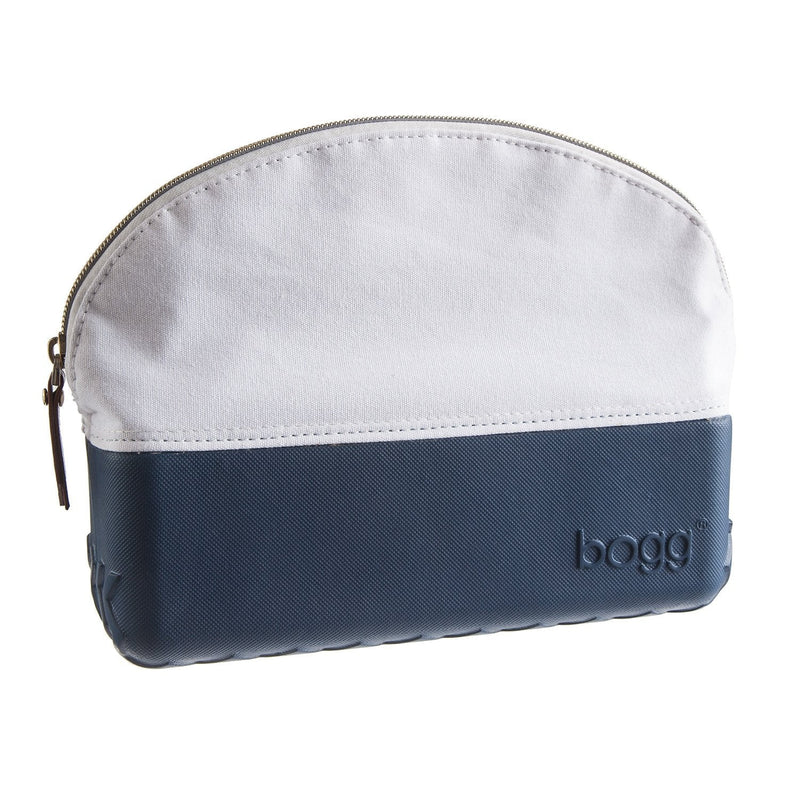 Navy Zipper Cosmetic Bogg Bag