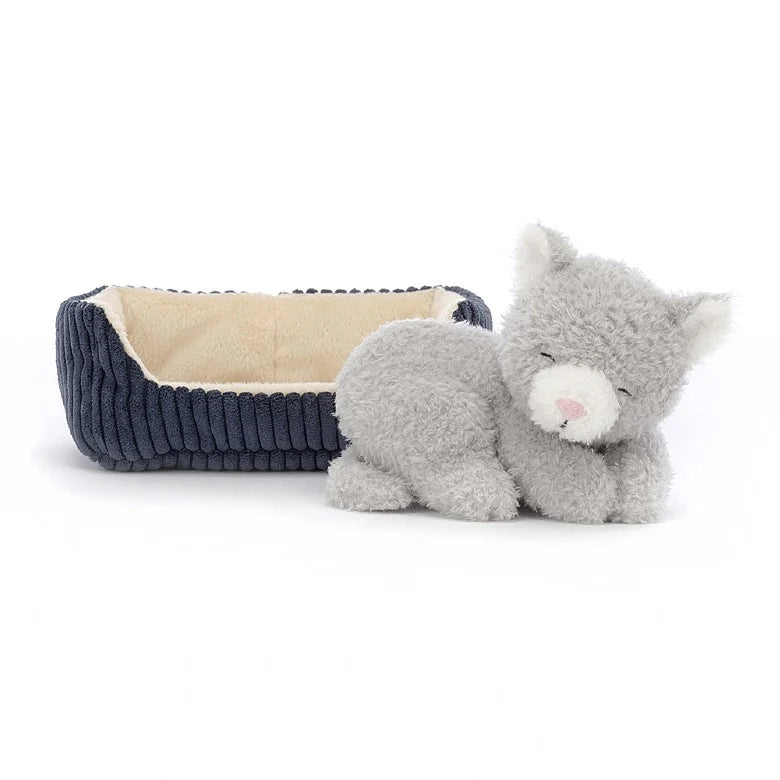 Napping Nipper Cat Stuffed Animals Jellycat  Paper Skyscraper Gift Shop Charlotte