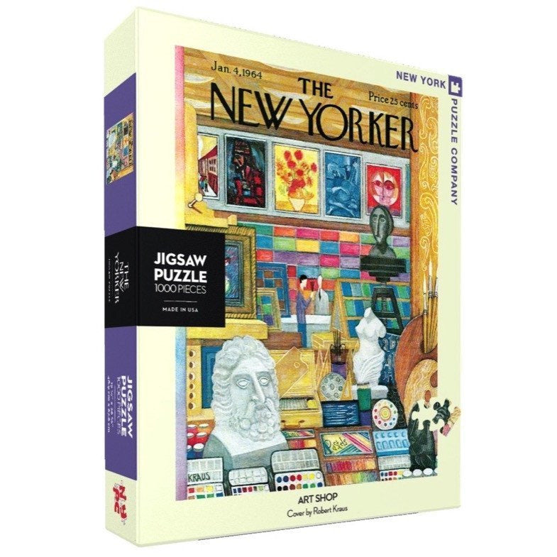 1000 Piece Jigsaw Puzzle | NY Art Shop Jigsaw Puzzles New York Puzzle Company  Paper Skyscraper Gift Shop Charlotte