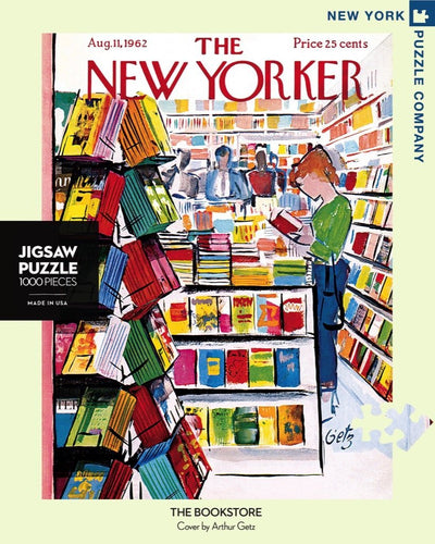 1000 Piece Jigsaw Puzzle | NY The Bookstore Jigsaw Puzzles New York Puzzle Company  Paper Skyscraper Gift Shop Charlotte