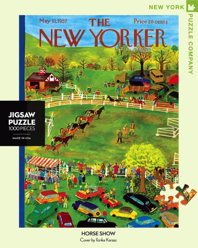 1000 Piece Jigsaw Puzzle | NY Horse Show Jigsaw Puzzles New York Puzzle Company  Paper Skyscraper Gift Shop Charlotte