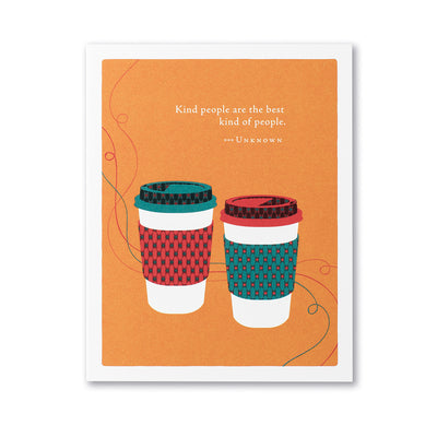 "Kind people are the best kind of people." | thank you card Cards Positively Green  Paper Skyscraper Gift Shop Charlotte
