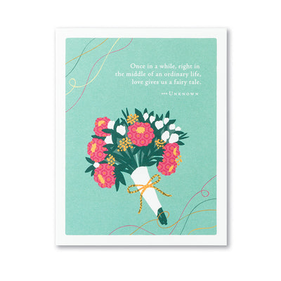 "Love gives us a fairy tale" | wedding card Cards Positively Green  Paper Skyscraper Gift Shop Charlotte