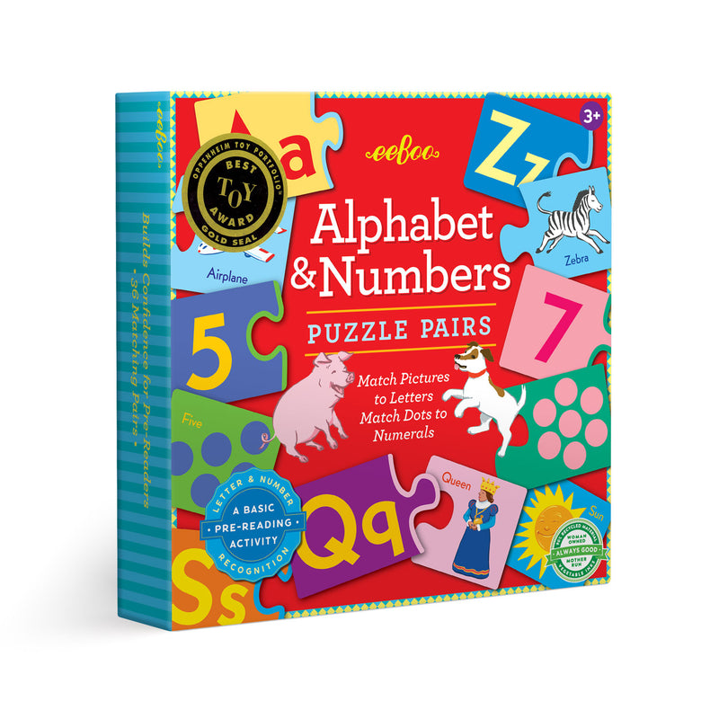 Puzzle Pairs Alphabet & Numbers