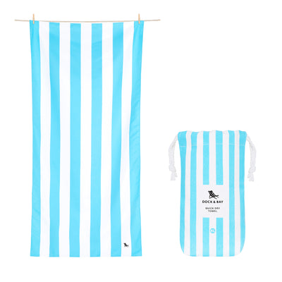 Towel Extra Large Tulum Blue  Dock & Bay  Paper Skyscraper Gift Shop Charlotte