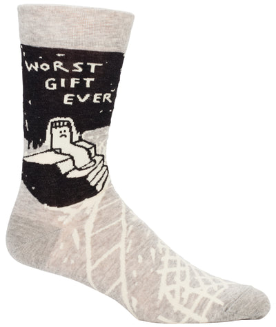 Men's Socks | Worst Gift Ever Socks Blue Q  Paper Skyscraper Gift Shop Charlotte