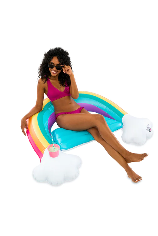 Rainbow Sling Seat  Pool Float Summer Floats Big Mouth Inc  Paper Skyscraper Gift Shop Charlotte