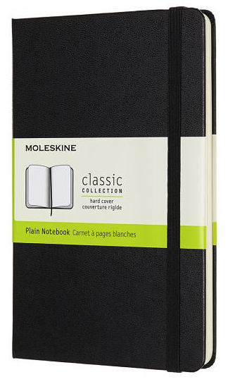 Plain | Black | Hard Cover | Medium Notebook BOOK Moleskin  Paper Skyscraper Gift Shop Charlotte