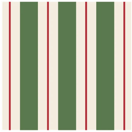 Green & Red Awning Stripe Napkins  Hester & Cook  Paper Skyscraper Gift Shop Charlotte