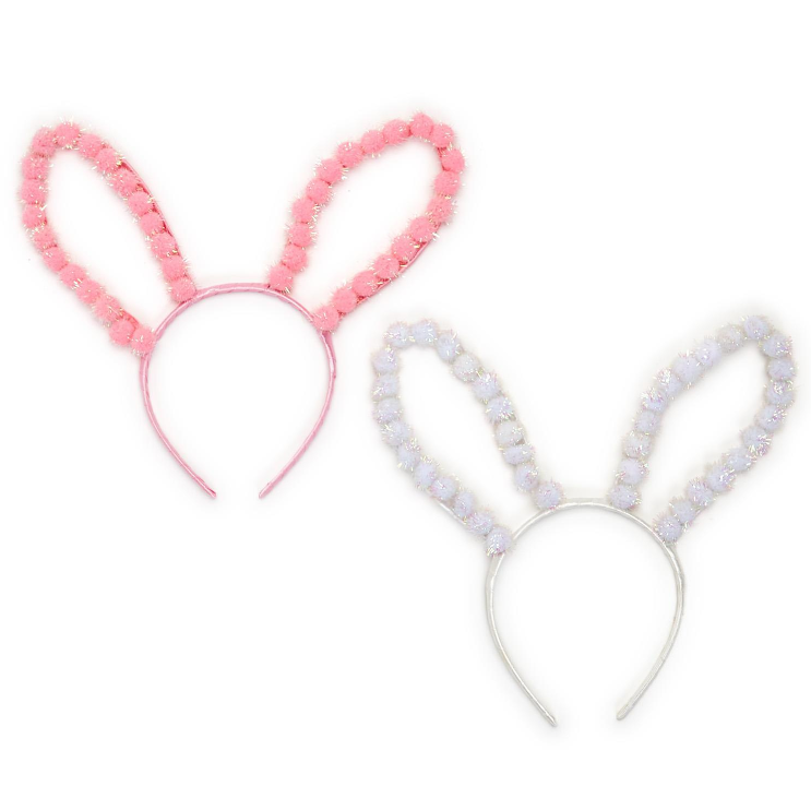 Pom Pom Bunny Ears | Assorted