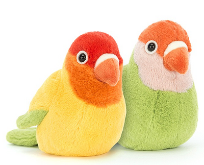 A Pair of Lovely Lovebirds Stuffed Animals Jellycat  Paper Skyscraper Gift Shop Charlotte