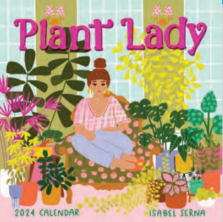 2024 Plant Lady Wall Calendar BOOK Workman  Paper Skyscraper Gift Shop Charlotte