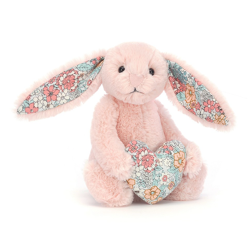 Blossom Heart Blush Bunny Stuffed Animals Jellycat  Paper Skyscraper Gift Shop Charlotte