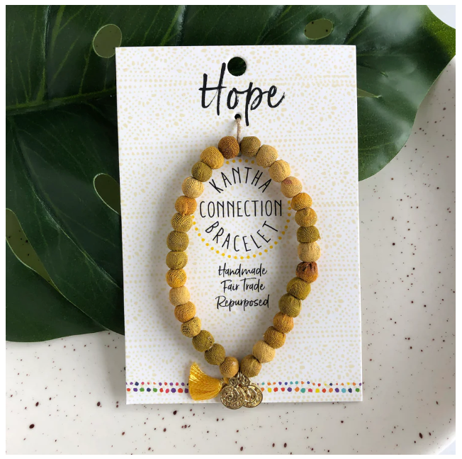 Kantha Connection Bracelet Jewelry World Finds  Paper Skyscraper Gift Shop Charlotte