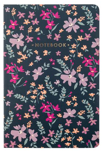 NOTEBOOK NAVY FLORAL (S22)