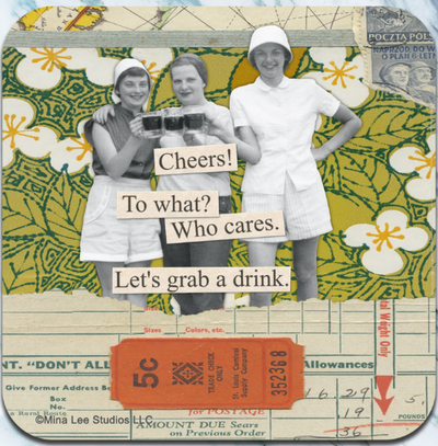 Cheers to What Coaster Coasters High Cotton, Inc  Paper Skyscraper Gift Shop Charlotte