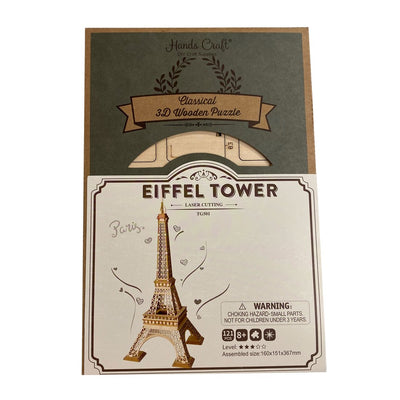 Eiffel Tower Wooden Puzzle Puzzles Robotime  Paper Skyscraper Gift Shop Charlotte