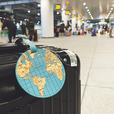 Check out our World Map Luggage Tag now at PaperSkyscraper.com