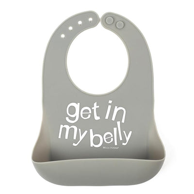 Wonder Bib | Get In My Belly Baby Bella Tunno  Paper Skyscraper Gift Shop Charlotte