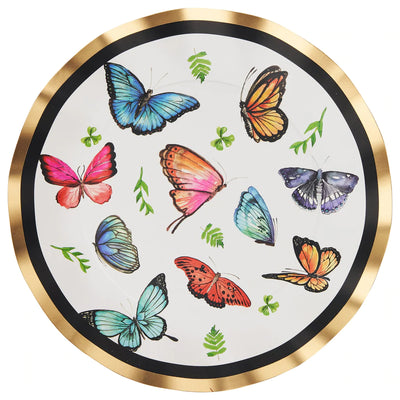 Wavy Dinner Plate Butterfly 8ct Party Supplies Sophistiplate  Paper Skyscraper Gift Shop Charlotte