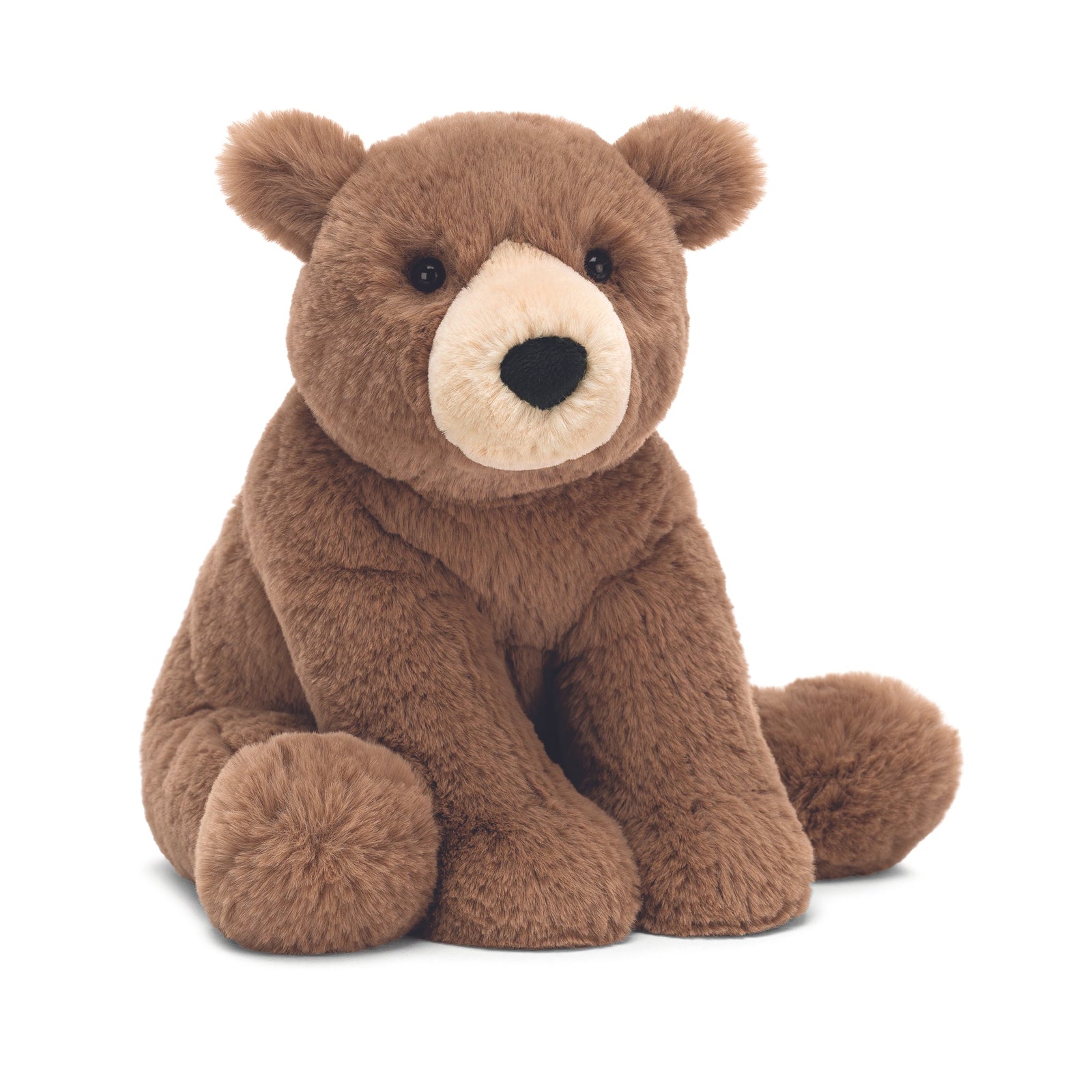 Scrumptious Woody Bear | Medium 11” Stuffed Animals Jellycat  Paper Skyscraper Gift Shop Charlotte