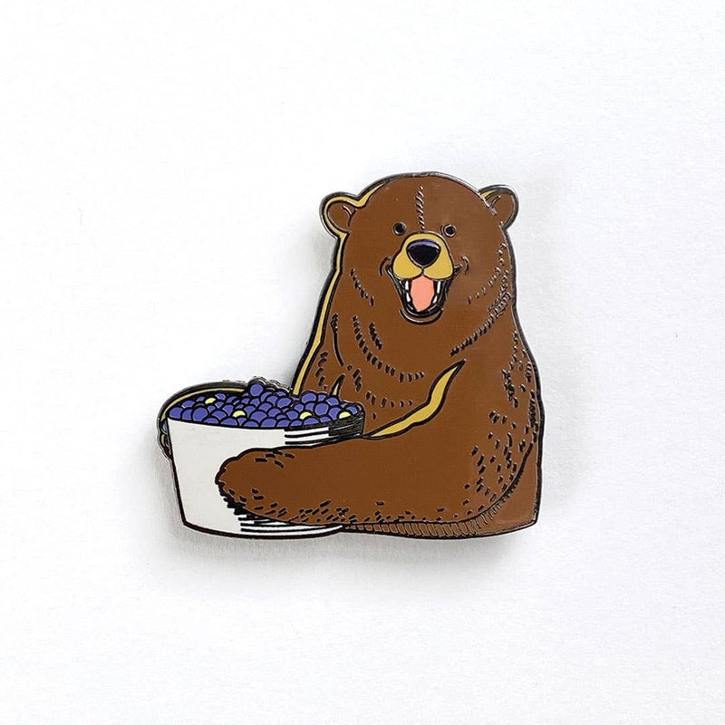 Berry Bear - Enamel Pin -- Our Wild Friends Collection