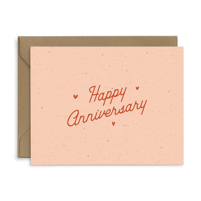 Plantable Seeded Hearts | Anniversary Card Cards Ruff House Print Shop  Paper Skyscraper Gift Shop Charlotte